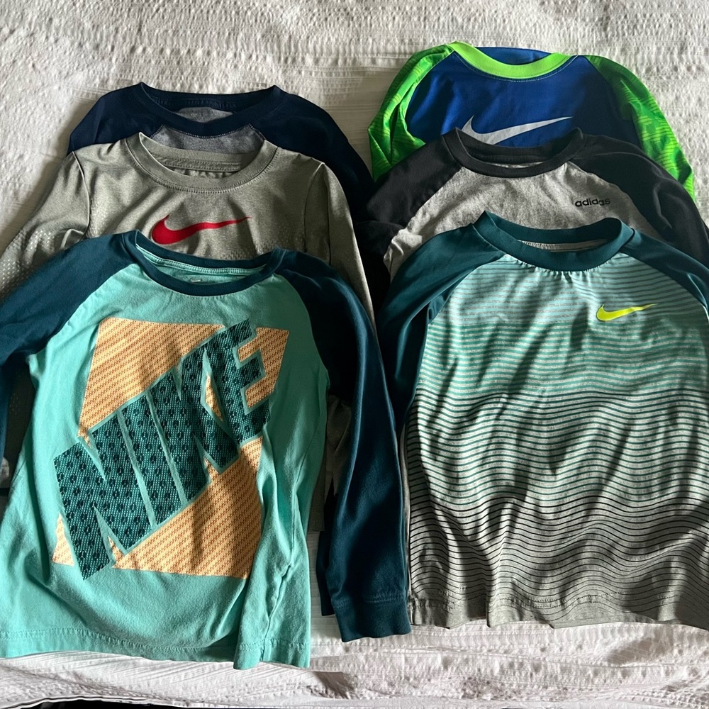 Lot of boys sports shirts size 6